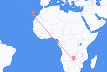 Flyreiser fra Livingstone, til Tenerife