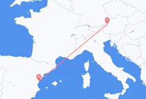 Flyg från Castellón de la Plana, Spanien till Salzburg, Österrike