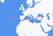 Flights from Gaziantep, Turkey to Terceira Island, Portugal