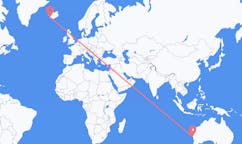 Flüge von Geraldton, Australien nach Reykjavik, Island