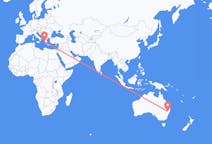 Flyreiser fra Tamworth, Australia til Zakynthos Island, Hellas