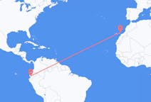 Flyreiser fra Guayaquil, til Lanzarote