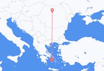 Vluchten van Targu Mures, Roemenië naar Plaka, Griekenland