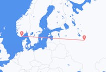 Flights from Ivanovo, Russia to Kristiansand, Norway