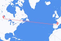 Flights from Brandon, Canada to Zaragoza, Spain