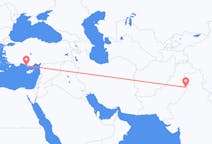 Flyg från Lahore, Pakistan till Gazipaşa, Turkiet