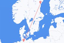 Flug frá Hamborg, Þýskalandi til Sundsvall, Svíþjóð
