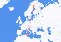 Flyreiser fra Djerba, Tunisia til Lulea, Sverige