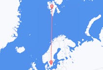 Flights from Longyearbyen, Svalbard & Jan Mayen to Växjö, Sweden