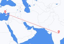 Flights from Nagpur, India to Gazipaşa, Turkey