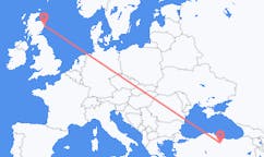 Flyreiser fra Tokat, til Aberdeen