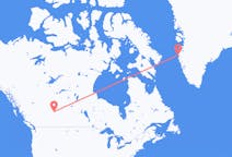 Vols d'Edmonton, le Canada à Sisimiout, le Groenland