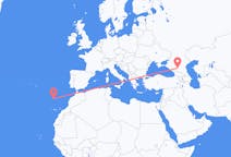 Flyreiser fra Mineralnye Vody, Russland til Funchal, Portugal