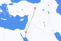 Flyg från Akaba, Jordanien till Elazig, Turkiet