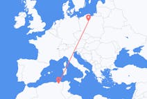 Flyg från Constantine, Algeriet till Bydgoszcz, Polen