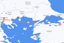 Vluchten van Bursa naar Thessaloniki