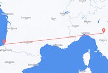 Flyreiser fra Biarritz, Frankrike til Bologna, Italia