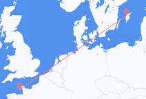 Loty z Saint Helier, Port lotniczy Jersey do Visby'ego, Szwecja