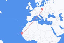 Flyg från Dakar, Senegal till Ostrava, Tjeckien