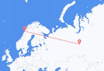 Flights from Surgut, Russia to Bodø, Norway