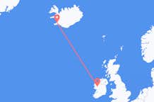 アイルランドのノックからから、アイスランドのレイキャビクまでのフライト