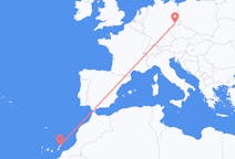 Vluchten van Lanzarote, Spanje naar Dresden, Duitsland