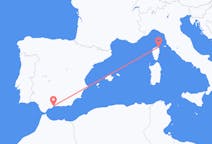 Flyrejser fra Bastia, Frankrig til Malaga, Spanien
