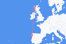 Flyrejser fra Tiree, Skotland til Porto, Portugal