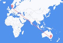 Flyreiser fra Albury, Australia, til Billund, Australia