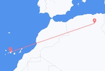 Flyreiser fra Biskra, Algerie til Tenerife, Spania