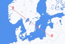 Vols depuis la ville de Kaunas vers la ville de Sogndal