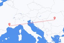 Flights from Nîmes, France to Sibiu, Romania