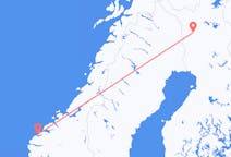 Loty z Ålesundu, Norwegia do Kolari, Finlandia