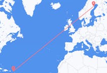 Flyreiser fra Saint Barthélemy, Saint-Barthélemy til Skelleftea, Sverige