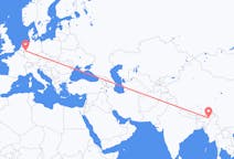 Flyreiser fra Jorhat, India til Duesseldorf, Tyskland