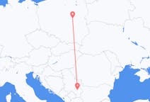 Flyreiser fra Warszawa, Polen til Niš, Serbia