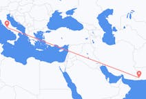 Flyrejser fra Turbat, Pakistan til Rom, Italien