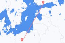 Flyreiser fra Poznan, Polen til Helsingfors, Finland