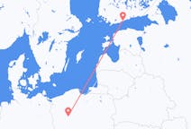 Flights from Poznań in Poland to Helsinki in Finland