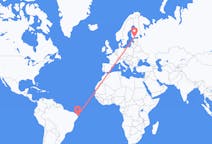 Flyreiser fra João Pessoa, Paraíba, Brasil til Helsingfors, Finland