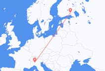 Vluchten van Milaan, Italië naar Lappeenranta, Finland