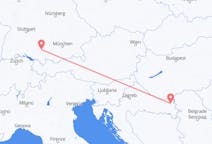 Flyreiser fra Osijek, Kroatia til Memmingen, Tyskland