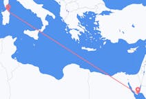 Flyg från Sharm El Sheikh, Egypten till Olbia, Italien