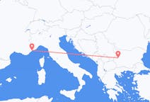 Vluchten van Nice, Frankrijk naar Sofia, Bulgarije