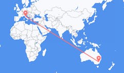 Flyreiser fra Canberra, Australia til Perugia, Italia