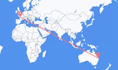 Flyrejser fra Sunshine Coast Region, Australien til Poitiers, Frankrig