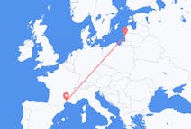 Flights from Montpellier, France to Palanga, Lithuania