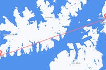 Vluchten van Hasvik, Noorwegen naar Hammerfest, Noorwegen