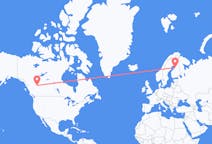 Flyrejser fra Dawson Creek, Canada til Oulu, Finland