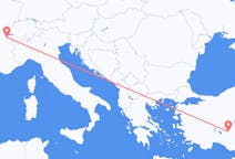 Flug frá Konya til Genfar